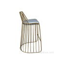 현대 복제 황동 금 신부 베일 바 의자